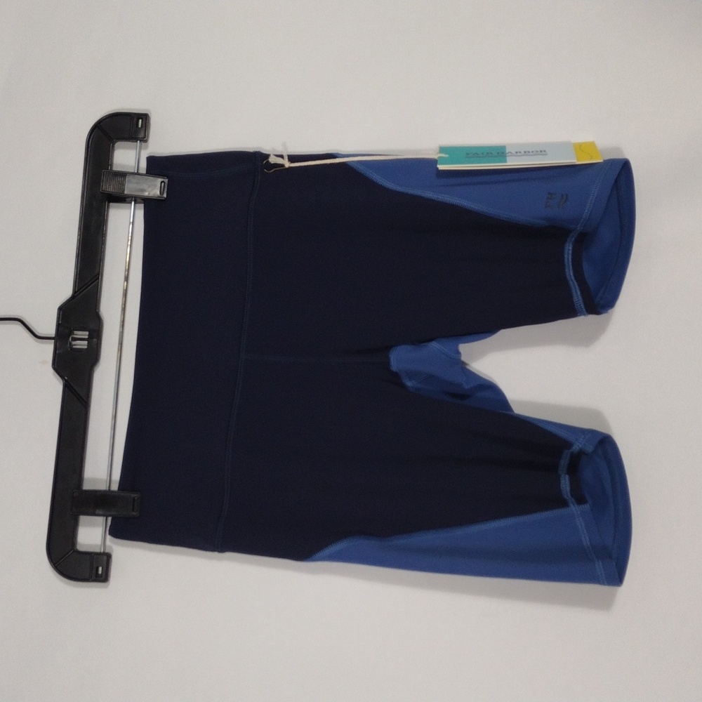 NWT Fair Harbor The Bayview Bike Short Navy Colorblock Women's Size XS